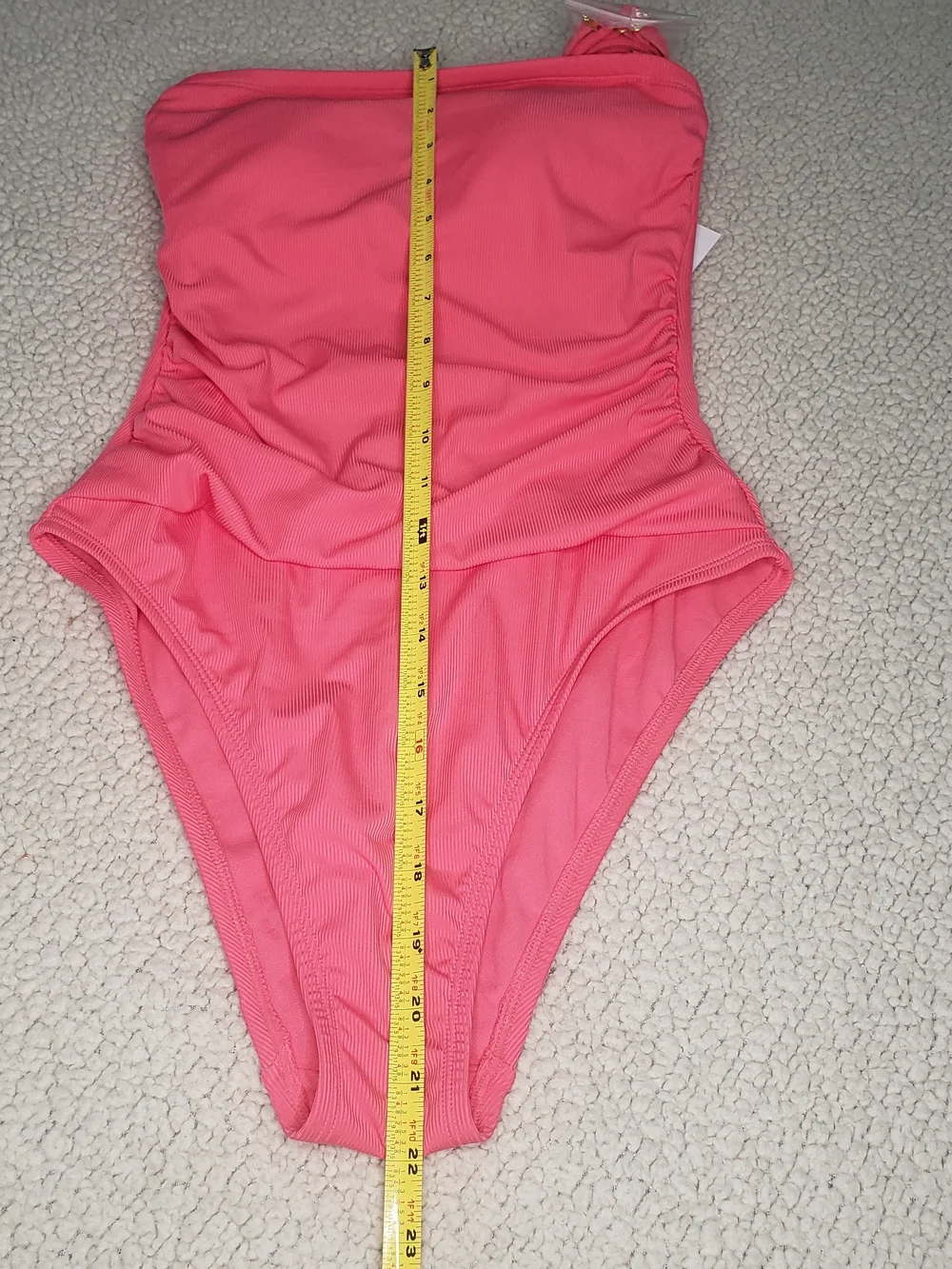 SHADE & SHORE Vibrant Pink Strapless One-Piece Swimsuit | Small NEW